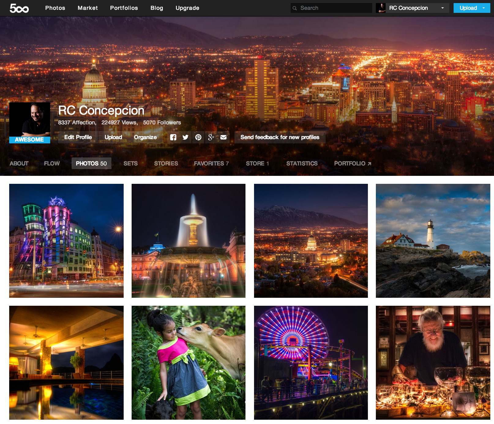 The New 500px Profiles are Here! - ABOUT RC